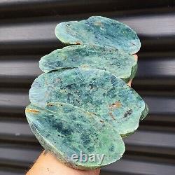 1174g Raw New Zealand Greenstone / Pounamu Carving Slices (R14B137)