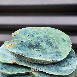 1174g Raw New Zealand Greenstone / Pounamu Carving Slices (R14B137)