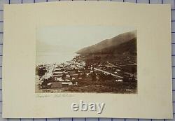1880's Albumen PHOTO NEW ZEALAND Queenstown Lake Wakatipu, Burton Bros Dunedin