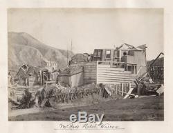 1880's PHOTO NEW ZEALAND McRAES ROTOMAHANA HOTEL WAIROA 1886 ERUPTION