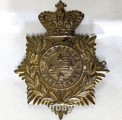 1895 New Zealand, Volunteer's Helmet Plate, four stars, Queen Victoria crown