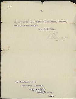 1901 Richard Seddon Prime Minister/ Premier New Zealand Letter with signature