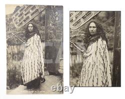 1910s Maori Tribal Woman New Zealand RPPC Photograph Mihi Kotukutuku Stirling