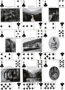 1912 V. Rare Muir & Moodie's Pictorial New Zealand Playing Cards 52+1j+1+box Exc