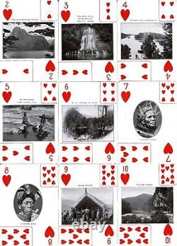 1912 V. Rare Muir & Moodie's Pictorial New Zealand Playing Cards 52+1j+1+box Exc