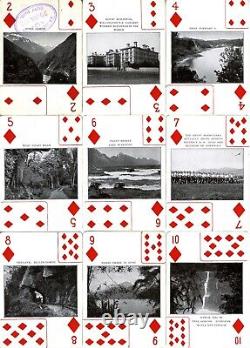 1912 V. Rare Muir & Moodie's Pictorial New Zealand Playing Cards 52+1j+1+box Exc