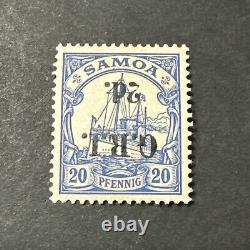 1914 Samoa 2d MLH Inverted Overprint New Zealand Occupation Collectible Stamp