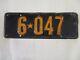1927 1928 New Zealand License Plate Tag