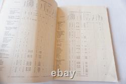 1934 New Zealand Railways Working Timetable Book South Island