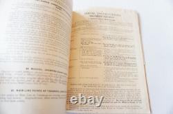 1934 New Zealand Railways Working Timetable Book South Island