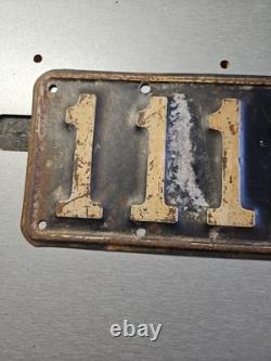 1937-1938 New Zealand License Plate Year Unknown (Lot 1138)