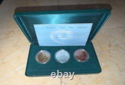 1937 Edward VIII New Zealand 3 Coin Set Silver Gold Alloy & Copper COA and Case