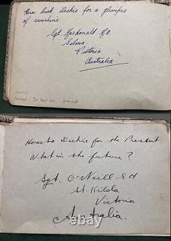 1941 WWII RARE NEW ZEALAND V. C. Winner JAMES WARD, 75 Sqdn Autograph lot + relic