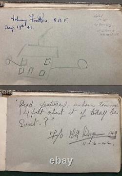 1941 WWII RARE NEW ZEALAND V. C. Winner JAMES WARD, 75 Sqdn Autograph lot + relic