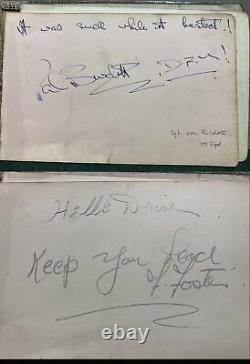 1941 WWII RARE NEW ZEALAND V. C. Winner JAMES WARD, 75 Sqdn Autograph lot + relic