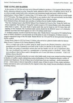 1943 GUNG HO Bowie Knife as used by USMC CARLSONS RAIDERS Made in NEW ZEALAND