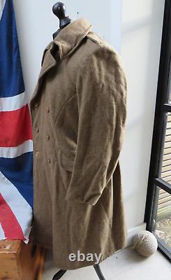1944 WWII British Army Commonwealth New Zealand Made 1940 Pattern Greatcoat