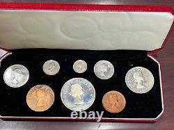 1953 New Zealand 8 Coin Set Queen Elizabeth II BU Coins