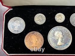 1953 New Zealand 8 Coin Set Queen Elizabeth II BU Coins