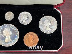 1953 New Zealand 8 Coin Set Queen Elizabeth II BU Coins