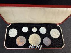 1953 New Zealand Coronation 8 Coin Set Queen Elizabeth II BU Coins