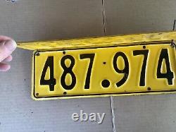 1961-1966 New Zealand License Plate