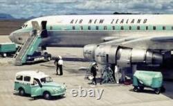 1965 Air New Zealand Maori First Class Salt & Pepper Shakers Tohora Teal Brown