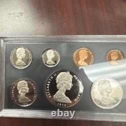 1974 New Zealand Deluxe Proof Coin Set Sterling Silver
