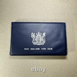 1974 New Zealand Proof Set With 925 Sterling Silver Commonwealth $1 Coin