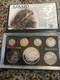 1986 New Zealand Proof 7 Coin Set -Silver $ Kakapo Bird-original packaging