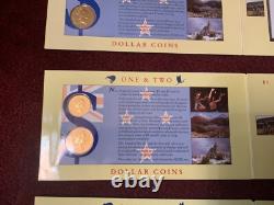1990 Reserve Bank of New Zealand Kiwi Dollar Collection BU in OGP 3 SETS