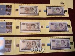 1990 Reserve Bank of New Zealand Kiwi Dollar Collection BU in OGP 3 SETS