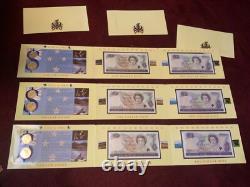 1990 Reserve Bank of New Zealand Kiwi Dollar Collection BU in OGP 3 SETS