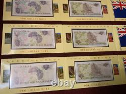 1990 Reserve Bank of New Zealand Kiwi Dollar Collection BU in OGP 3 SETS