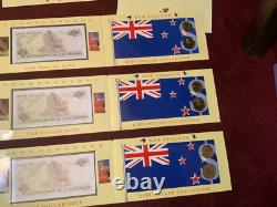 1990 Reserve Bank of New Zealand Kiwi Dollar Collection BU in OGP 3 SETS