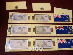 1990 Reserve Bank of New Zealand Kiwi Dollar Collection BU in OGP 3 SETS