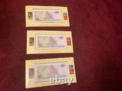 1990 Reserve Bank of New Zealand Kiwi Dollar Collection BU in OGP 3 SETS