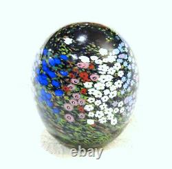 1994 Peter Raos New Zealand Signed Millefiori Monet Spring Garden Paperweight