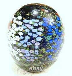 1994 Peter Raos New Zealand Signed Millefiori Monet Spring Garden Paperweight