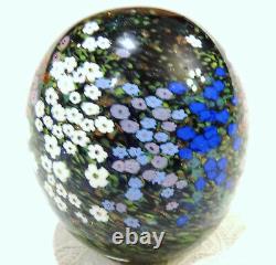 1994 Peter Raos New Zealand Signed Millefiori Monet Spring Garden Paperweight