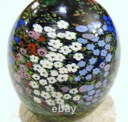 1994 Peter Raos New Zealand Signed Millefiori Monet Spring Garden Paperweight