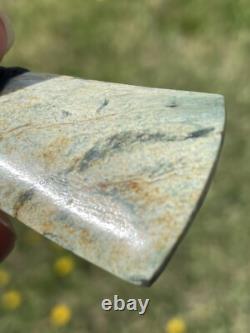 1 13/16 New Zealand MARSDEN Flower Jade SMALL Nephrite Pounamu Maori ADZE TOKI