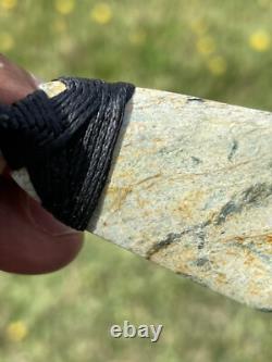 1 13/16 New Zealand MARSDEN Flower Jade SMALL Nephrite Pounamu Maori ADZE TOKI