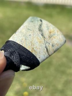1 13/16 New Zealand MARSDEN Flower Jade SMALL Nephrite Pounamu Maori ADZE TOKI