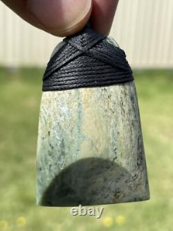 1 7/8 New Zealand MARSDEN Flower Jade SMALL Nephrite Pounamu Maori ADZE TOKI
