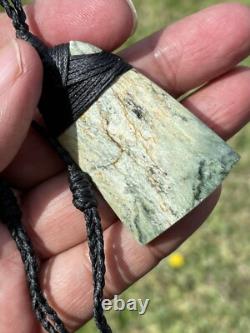 1 7/8 New Zealand MARSDEN Flower Jade SMALL Nephrite Pounamu Maori ADZE TOKI