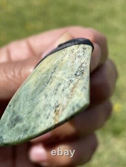 1 7/8 New Zealand MARSDEN Flower Jade SMALL Nephrite Pounamu Maori ADZE TOKI