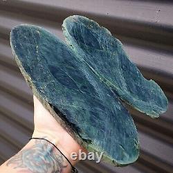 1kg Raw New Zealand Greenstone / Pounamu Carving Slices (R14B121)