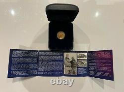 2008 New Zealand $10 Sir Edmund Hillary 1/4oz Gold Proof Coin