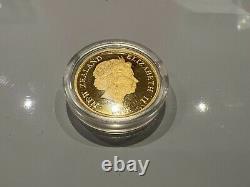 2008 New Zealand $10 Sir Edmund Hillary 1/4oz Gold Proof Coin